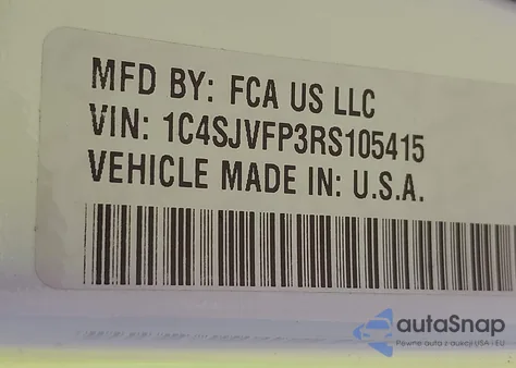 2024 Jeep Grand Wagoneer Series Ii z USA, uszkodzony, nr VIN 1C4SJVFP3RS105415